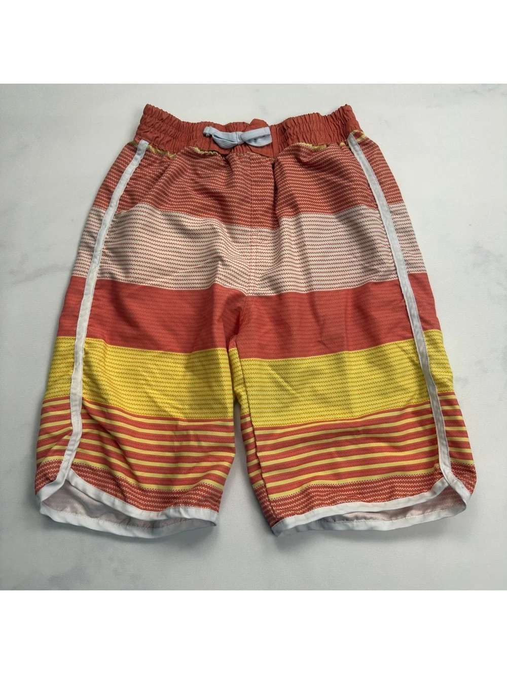 kidpik Striped Swim Trunks Elastic Waist - Boys XL